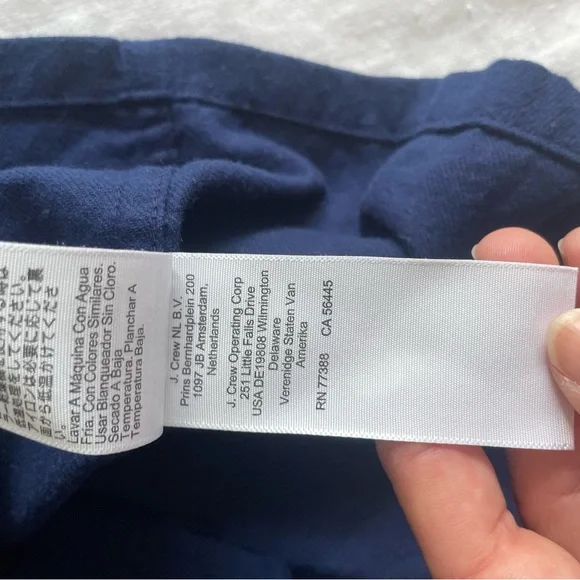 J. Crew Flannel Pajama Set Pink and Navy - Picture 15 of 15